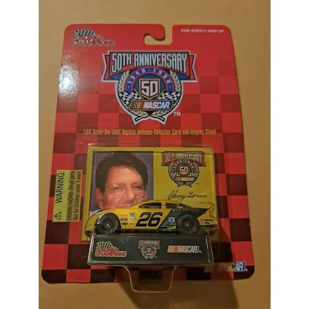 Vintage 1998 NASCAR Johnny Benson 26 Pop Secret 50th Anniv Race Car 1:64 Diecast